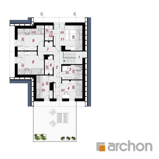  Maja lõhiskellukates (G2) 2. korruse plaan